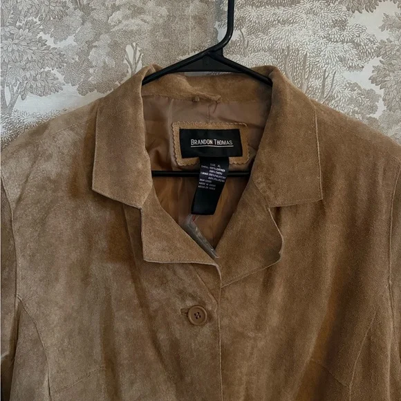 Vintage NWT Brandon Thomas Tan Suede Women's Jacket - Picture 4 of 5